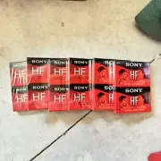 12 Sony High Fidelity HF 90 Minute Audio Recording Blank Cassette Tapes NEW
