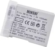 [MINSHI] EN-EL14、EN-EL14A、EN-EL14e Batteries Intended for Nikon Replacement Battery D3200 【7.4V/1500mAh】 High Capacity High Efficiency Compatible Camera Battery MSAU 2024HS