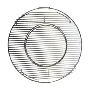 Stainless Steel Round BBQ Grill with Removable Center - Suits 57cm Weber