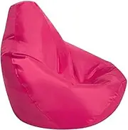 UYSOFRCV Bean Bag Storage Slipcover (NO Filler), Indoor Outdoor Water Resistant High Back Lazy Lounge Recliner Gaming Bean Bag for Adults and Kids,Pink,85 * 115cm