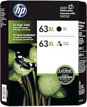 HP 63/63XL Black/Tri-Colour Genuine Ink Cartridges (2-Pack Genuine HP 63XL Black + Tri-Colour)
