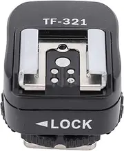 Camera Hot Shoe Mount Adapter, Flash Hot Shoe Adapter, TF 321 Hot Shoe Adapter for EL Series Flash Supports Center Point Triggering for R and E Series with Hot Shoe Interface