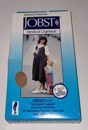Jobst Women UltraSheer Maternity Pantyhose 20-30mmhg Compression Pregnancy Socks