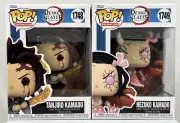 Tanjiro Kamado (Sun Breathing) #1748 & Nezuko (Demon) #1749 Funko Pop (SET of 2)