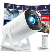 [Built-in Apps & Star Modes & Ambient Light] OPOQO 4K Mini Projector with WiFi