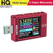 WITRN Red CNC U3 Alloy USB Tester Voltage Current Meter PD3.1 Cheater PPS UFCS