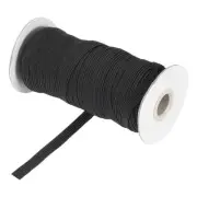 Elastic Sewing Bands 3/8 Inch x 50 Yards Black Elasticity Stretch Elastic Bands