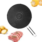 32cm Silicone Splatter Screen Guard Oil Grease Pan Lid for Frying Pan