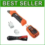 Compact Circuit Breaker Finder Tool Kit with GFCI Tester & Light Socket Adapter