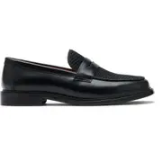 MARC NOLAN Ms. Calum Leather Penny Loafers in Black at Nordstrom, Size 10