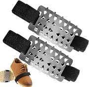[Tktouci] Ice Cleats Mid-Sole | Shoes Boots Cleats for Winter Walking - Snow Traction Cleats, Shoe Spikes Grips for Climbing, Jogging, Fishing