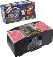 Automatic 2-Deck Card Shuffler, Home Poker Games, Blackjack, Rummy, War, Texas H