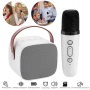Mini Karaoke Machine for Kids Portable Bluetooth 5.0 Speaker Wireless Microphone