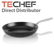 TECHEF - Onyx Collection, 12-Inch Frying Pan with New Teflon Platinum Coating