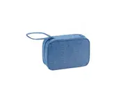 Pencil Case Wear-resistant Multifunctional Canvas Large Capacity Pencil Pouch for School-Navy