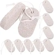 BUGUUYO 12 Pcs Small Pet Chew Volcanic Stone Teeth Grinder for Hamsters Rabbits and Parrots Safe Natural Light Grey Color for Small Animals