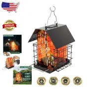 Weatherproof Solar Bird Feeder for Woodpeckers & Blue Jays - 3-Pound Capacity