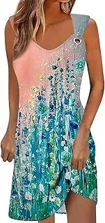 [Generic] Cyber Monday Sales,Summer Dresses 2024 Trendy,Beach Vacation Dresses Petite Maxi Dresses for Women 50S Style Dresses for Women Womens Holiday Dresses 2024(37-Yellow,XL)