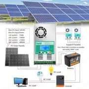 MPPT 60AMP LCD Solar Charge Controller For 12V 24V 36V 48V DC Battery Regulator