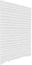 Window Blinds Cordless, Self-Adhesive Temporary Pleated Blinds, No Drilling Room Darkening Shades, UV Protection, Portable Roller Window Shades for Home Bedroom Hotel Kitchen