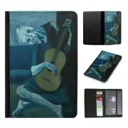 PASSPORT ITINERARY ORGANIZER|PABLO PICASSO - THE OLD GUITARIST ART PAINT