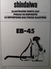 Shindaiwa EB-45 Gasoline 2-cycle Backpack Leaf Blower Parts Catalog Manual