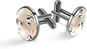 [Generic] Men's Cufflinks, Panda on Cloud Cuff Links for Men, Classic Cufflinks Black for Suit Shirt Wedding Business Birthday Jewelry Gift