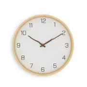 Simple Modern Fashion Personality Creative Wooden Solid Wood Wall Clock Living Room Clock-25CM
