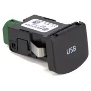 VW POLO (6R 6C) CADDY IV USB Socket with Cover Genuine 6C0035726B