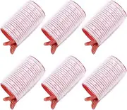 6pcs Bangs Curler Hair Self Grip Root Volume Hair Rollers for Bangs Bang Curlers Clips Plastic Rollers Hair Curlers for Short Hair Hairdressing Tools Pp Hairdresser Miss Manual