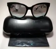McQ by Alexander McQueen MQ0011S Black White Silver New Women's Sunglasses