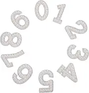 COHEALI 10 Pcs Rhinestone Faux Pearl Iron Patches Glitter Appliques for DIY Clothing Bags and Crafts Durable Comfortable Unique Fashion Design