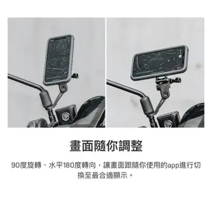 【公司貨】Topeak 鋁合金 機車手機架 GOGORO GOPRO 多角度可調整 手機架 後照鏡 重機圓管