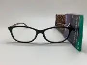 E141 Foster Grant Tara Brown 1.75 READERS CRYSTAL VISION Reading Glasses