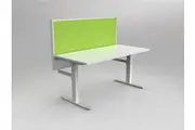 OL Studio50 Deskmount Screens Panel Breath Fabric with White Frame 1200mm Height
