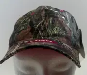 Mossy Oak Signatures Ladies Adjustable OSFM Pink Stitch Camo Hat Brand New NWT*