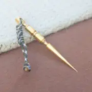 Marlin Spike Round Bar Edition, Brass Awl - Tool for Camping & Hiking Pocket Too