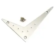 FVT-OFF-C Chrome 6-string Offset Flying Vee V Style Electric Guitar Tailpiece