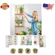 Durable Macrame Hanging Shelf with Natural Finish - Easy Wall-Mounted Decor