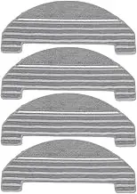 KIXURO 4Pcs Cleaning Mop Cloth Pads, for Proscenic, M8 Pro Robotic Vacuum Cleaner Spare Parts Vacuum Cleaner Mop Pad
