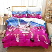 f1210 Bed Sheets Kpop Group ITZY Bedding Set,Duvet Cover Comforter Bed Set Quilt Cover Pillowcase,King Queen Twin Size Boys Girls AdultseBed Sheets R