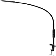 LED Long-Arm Office Light, Remote Control Eye Protection Light, 5 Levels of Brightness and Color(Color:Black,Size:US)