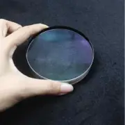 82F330mm Optical Glass Double Convex Doublet Glass Lens DIY Objective Green Film