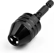 Drill Chuck Keyless Screwdriver Impact Driver Adaptor Electric Micro Motor Clamp Mini Chuck Fixture Hex Shank Drill Bits Adapter Chuck(0.3-3.4mm)