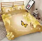 Vivacious Butterfly 3D Printing Duvet Quilt Doona Covers Pillow Case Bedding Set