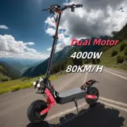 Dual Motor Electric Scooter 4000W - 80KM/H Foldable 70KM Range Off Road