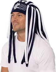 AFL Carlton Blues Dreadlock Pez Beanie Fun Hat, Navy Blue White