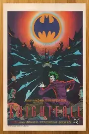 1993 DC Comics Batman Knightfall Print Ad/Poster Joker Kelley Jones Promo Art