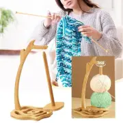 Bamboo Yarn Holder Thread Holder Tool Rotating Handmade Stable Multifunction