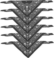 [CAXUSD] Running Beanie Skull Cap 6pcs Cycling Skull Bandana Halloween Headwrap Kerchief